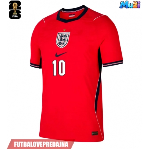 Lacne Muži Futbalové dres Anglicko Jude Bellingham #10 MS 2026 Krátky Rukáv - Preč